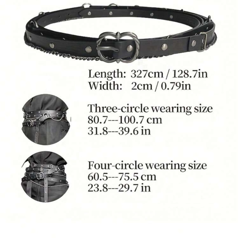 Mens Women’s Unisex Wrap around Renaissance Belt - Picture 11 of 11